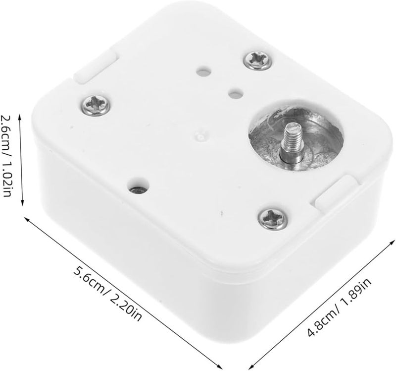 IMIKEYA DIY Music Box Movement Mechanism Replacement White ABS Clockwork Parts - Image 2